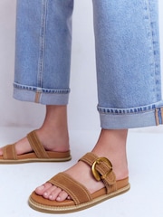 Boden Brown Caryl Double Strap Sandals - Image 1 of 6