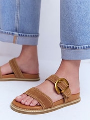 Boden Brown Caryl Double Strap Sandals - Image 2 of 6