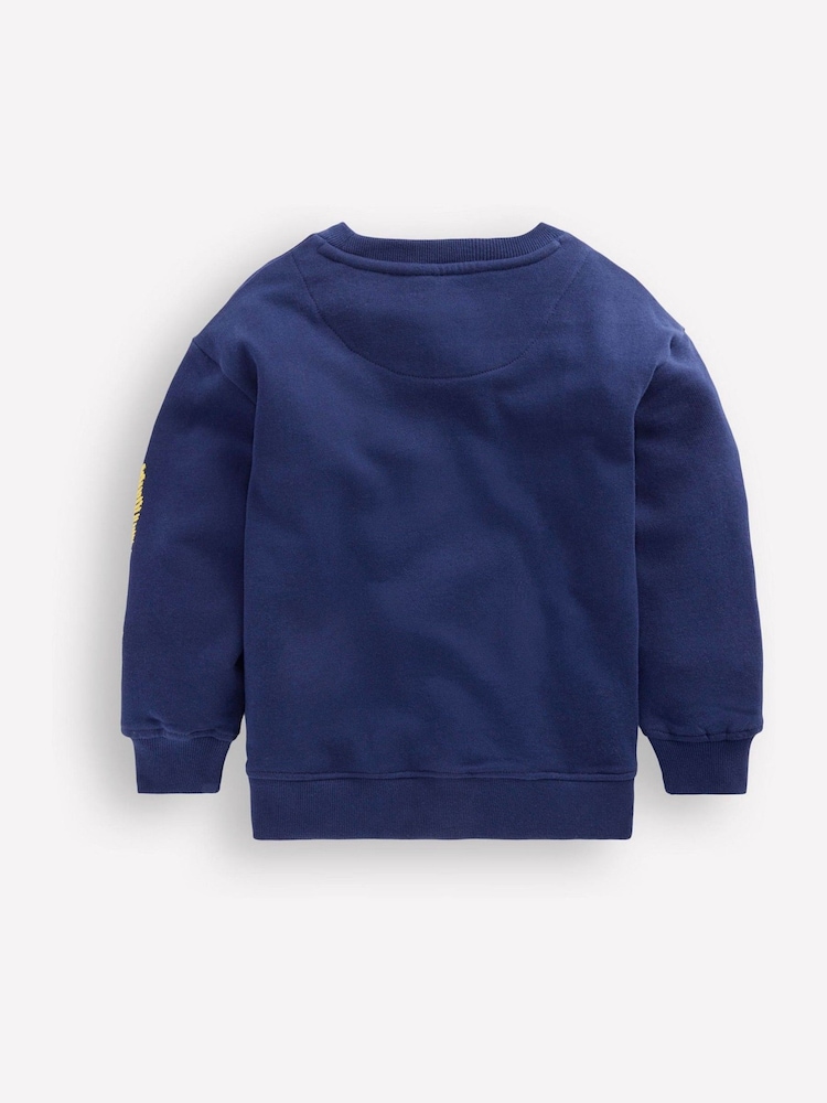 Boden Blue Embroidered Sweatshirt - Image 2 of 3