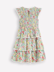 Boden Yellow Tiered Lace Woven Dress - Image 3 of 4