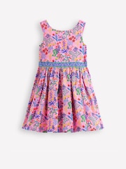 Boden Pink Multi Strap Flare Dress - Image 1 of 4
