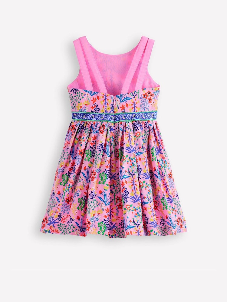 Boden Pink Multi Strap Flare Dress - Image 2 of 4