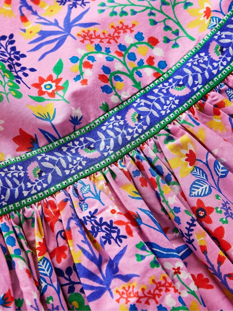 Boden Pink Multi Strap Flare Dress - Image 4 of 4