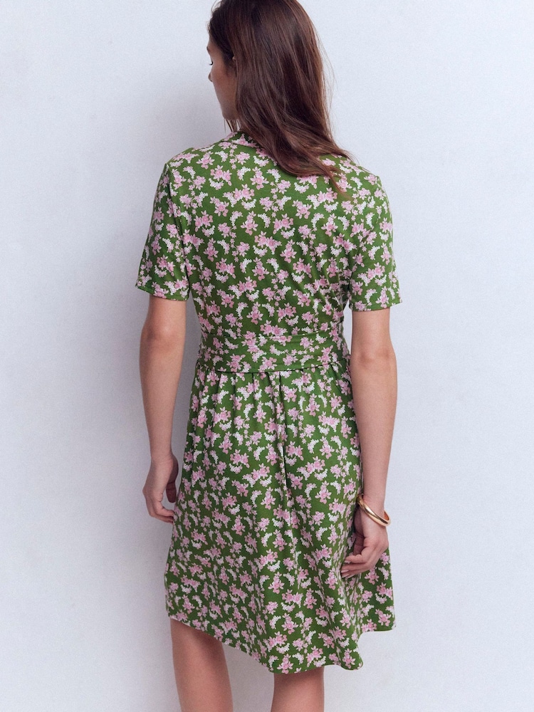 green daisy dress MARLA GREEN DAISY DRESS main image 1