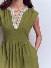 Boden Green May Jersey Short Dress - Image 2 of 5
