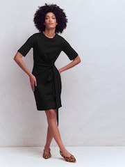 Boden Zinnia Tie Ponte Short Dress - Image 4 of 6