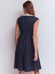 Boden Navy May Jersey Short Dress - Image 3 of 5