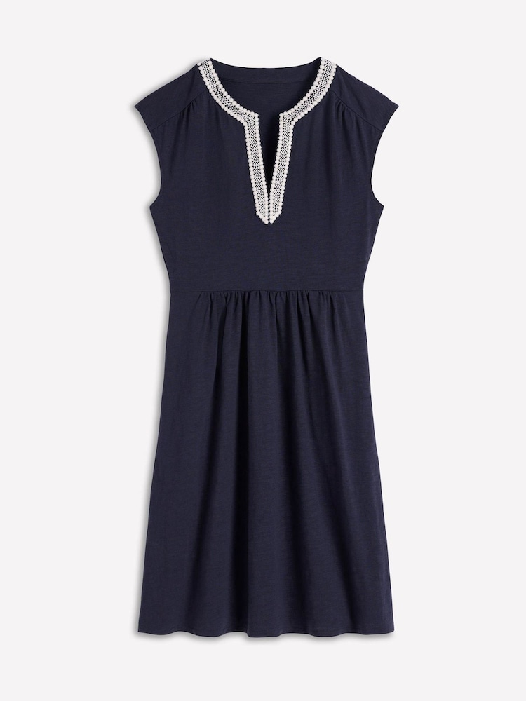 Boden Navy May Jersey Short Dress - Image 5 of 5 Boden Navy May Jersey Short Dress - Image 5 of 5