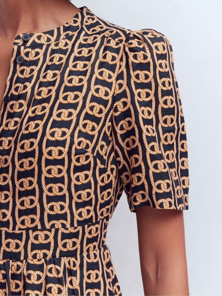 Boden Ivy リネン・ミディドレス - 画像 2 / 6