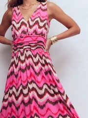 Boden Pink Elodie Jersey Maxi Dress - Image 3 of 6