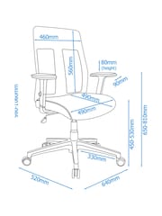 Alphason Black Laguna Office Chair - Image 5 of 7