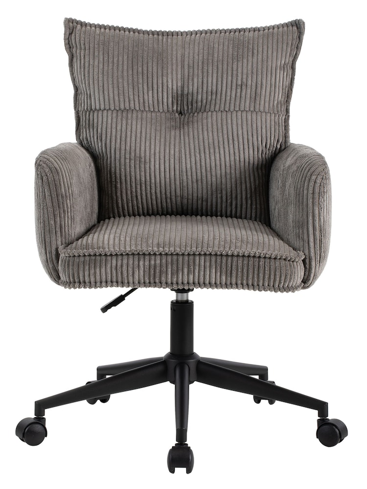 Alphason Grey Harbour Corduroy Office Chair - Image 2 of 6 Alphason Grey Harbour Corduroy Office Chair - Image 2 of 6