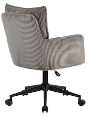 Alphason Grey Harbour Corduroy Office Chair - Image 4 of 6