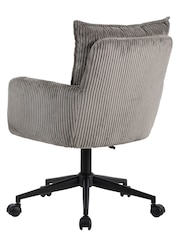 Alphason Grey Harbour Corduroy Office Chair - Image 5 of 6