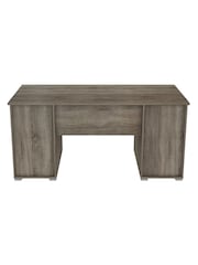 Alphason Dark Oak White Kentucky Office Desk - Image 8 of 8