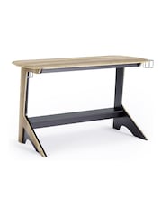 Alphason Black Oak Jersey Desk - Image 2 of 7