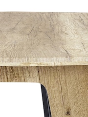 Alphason Black Oak Jersey Desk - Image 4 of 7