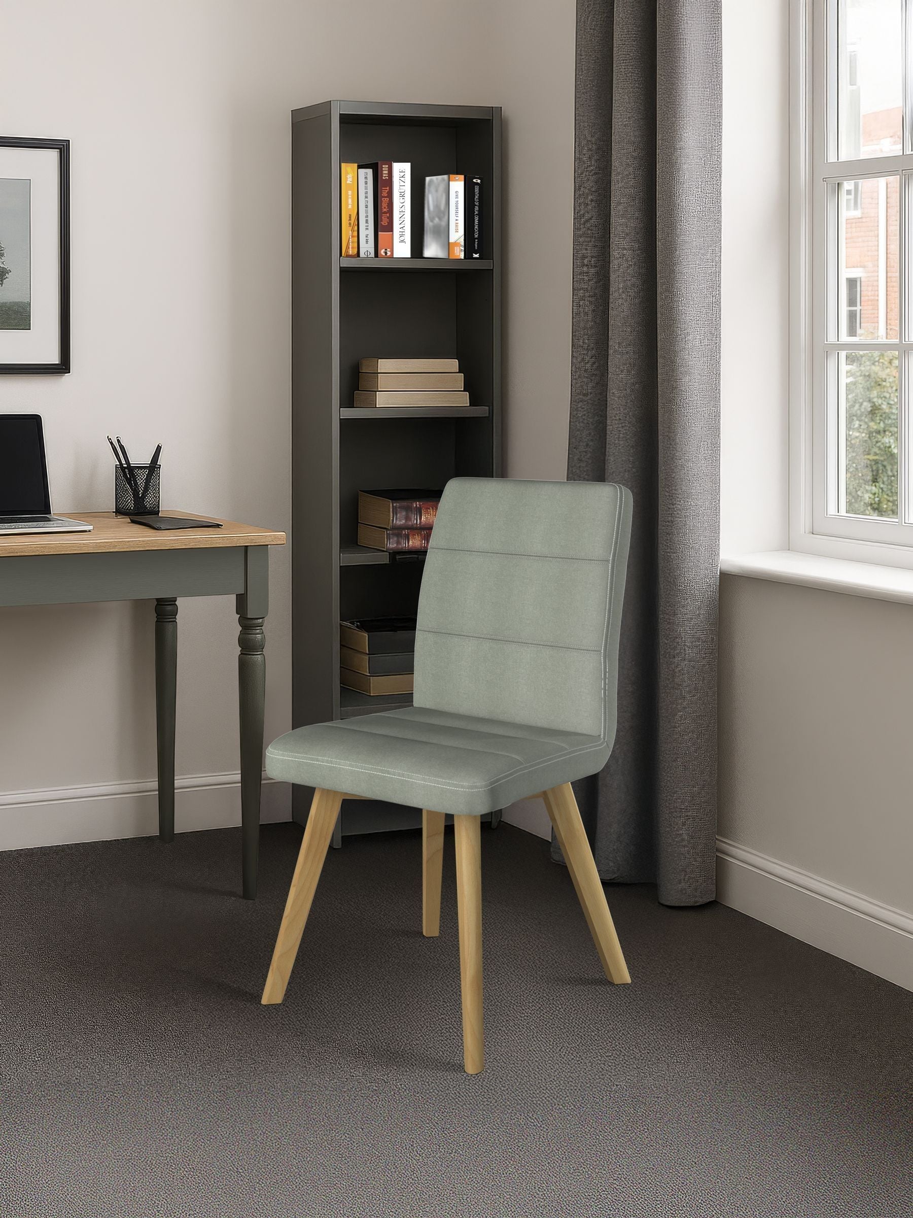 - Dorel Home Athens Dining Chair In Fabric Taupe - Image 3