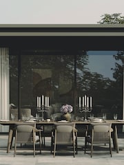 Nth Degree Dark Teak N1 6 Seater Dining Table - Image 1 of 5