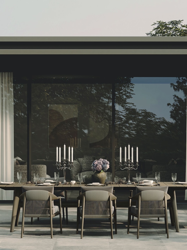 Nth Degree Dark Teak N1 6 Seater Dining Table - Image 1 of 5