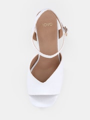 Blanco - Novo Lennon Block Heel Platform Ankle Strap Sandals - Imagen 6 de 6