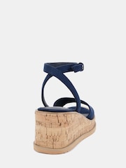 Novo Blue Bali Mid Wedge Two Part Sandals - Image 4 of 6