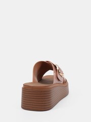 Novo Nude Thea Flatform Buckle Detail Mule Sandals - Image 4 of 6