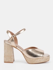 Dorado - Novo Lennon Block Heel Platform Ankle Strap Sandals - Imagen 2 de 6