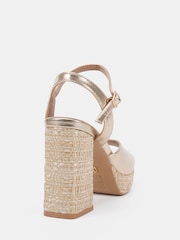 Dorado - Novo Lennon Block Heel Platform Ankle Strap Sandals - Imagen 4 de 6