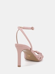 Novo Pink Lily Strappy Two Part Mid Heel Sandals - Image 4 of 6