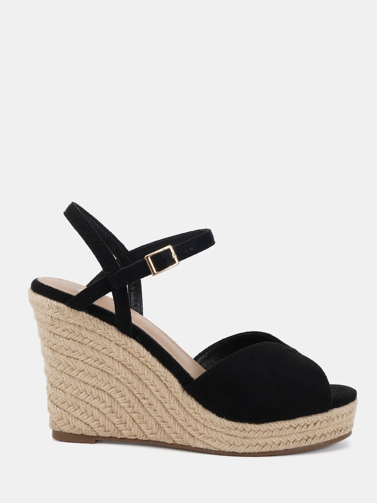 Schwarz - Novo Bliss Espadrille Wedge Sandals - Bild 2 von 6