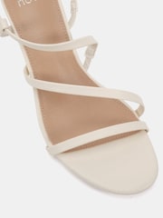 Novo White Wide Fit Luna Low Heel Strappy Sandals - Image 6 of 6
