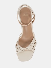 Blanco - Novo Lily Strappy Two Part Mid Heel Sandals - Imagen 5 de 6