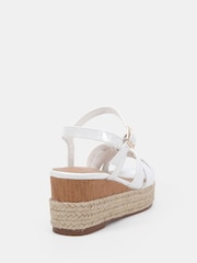 Blanco - Novo Blythe Mid Wedge Strappy Espadrille Sandals - Imagen 4 de 6