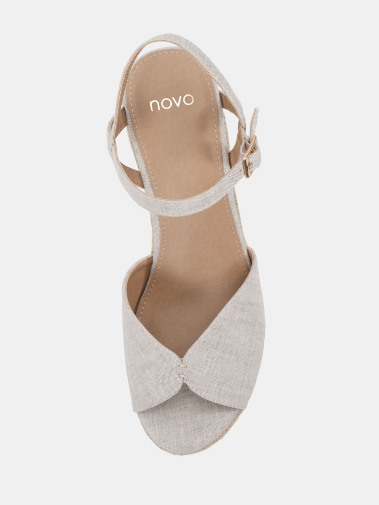 Natur - Novo Bliss Espadrille Wedge Sandals - Bild 6 von 6