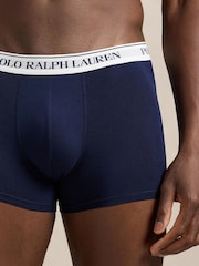 Ralph Lauren Navy Classic Trunks 3 Pack - Image 3 of 6