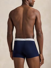 Ralph Lauren Navy Classic Trunks 3 Pack - Image 4 of 6