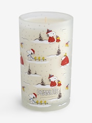 Festive Spice Red Snoopy Pillar Candle - Image 1 of 3