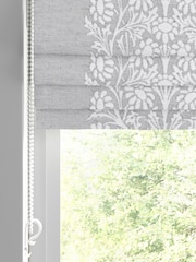 William Morris At Home Blackthorn Woven Stripe Cobble Made to Measure Roman Blind - Image 2 of 6