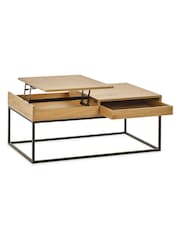 Julian Bowen Oaf Effect Kade Storage Coffee Table - Image 12 of 14
