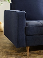 Julian Bowen Deep Blue Henrietta 2 Seater Sofa - Image 3 of 8
