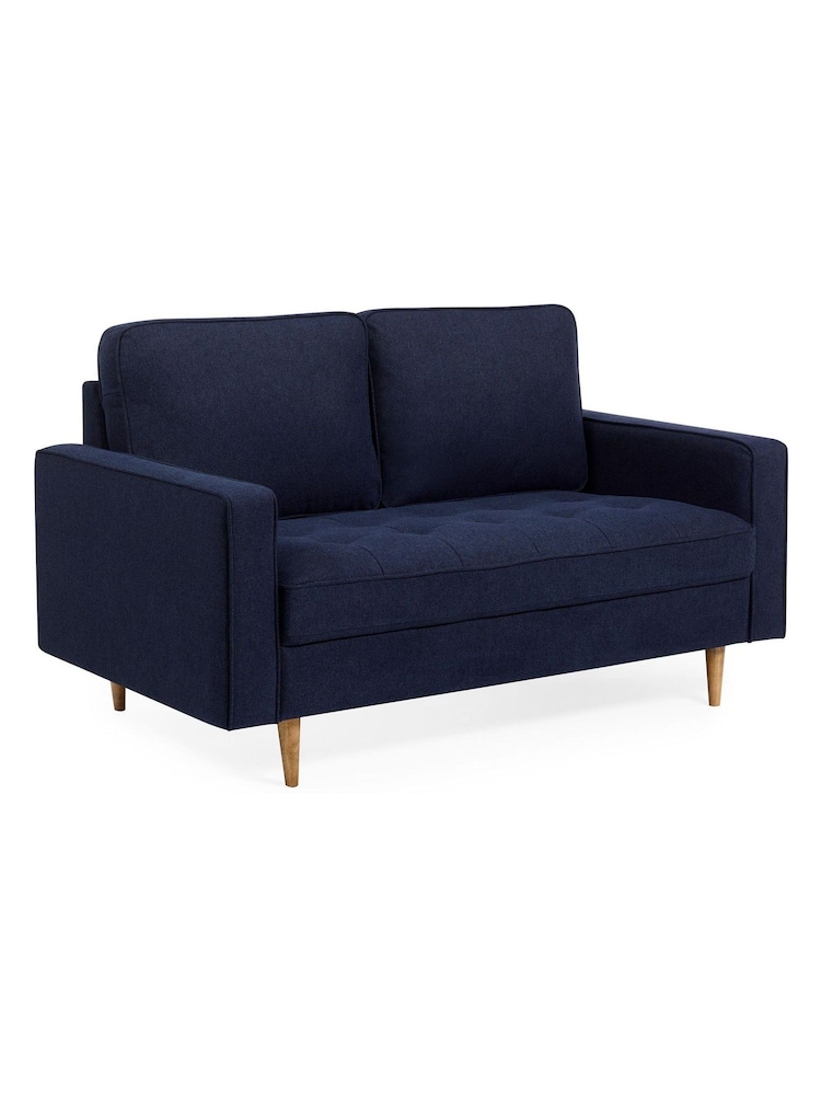 Julian Bowen Deep Blue Henrietta 2 Seater Sofa - Image 8 of 8 Julian Bowen Deep Blue Henrietta 2 Seater Sofa - Image 8 of 8