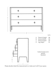Swoon Mid Brown Morse Mango Wood Three-Drawer Chest Of Drawers - Image 7 of 7
