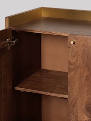 Swoon Mid Brown Fresco Mango Wood Two Door Cabinet - Image 5 of 7