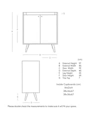 Swoon Mid Brown Fresco Mango Wood Two Door Cabinet - Image 7 of 7