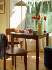 Swoon Mid Brown Newham Mango Wood Four-Seater Dining Table - Image 1 of 8