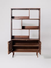 Swoon Mid Brown Terning Acacia Wood Two Door Shelving - Image 3 of 7