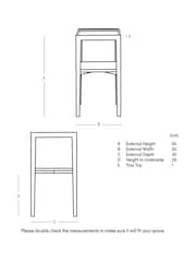 Swoon Grey Eide Mango Wood Side Table - Image 6 of 6