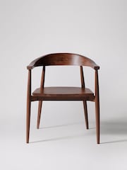 Swoon Mid Brown Olsen Mango Wood Dining Chair - Image 3 of 6