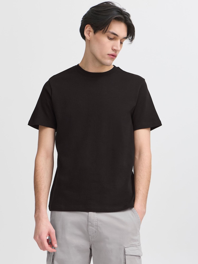 Casual Friday Black CfNilo Crew Neck Short Sleeve T-Shirt - Image 1 of 8